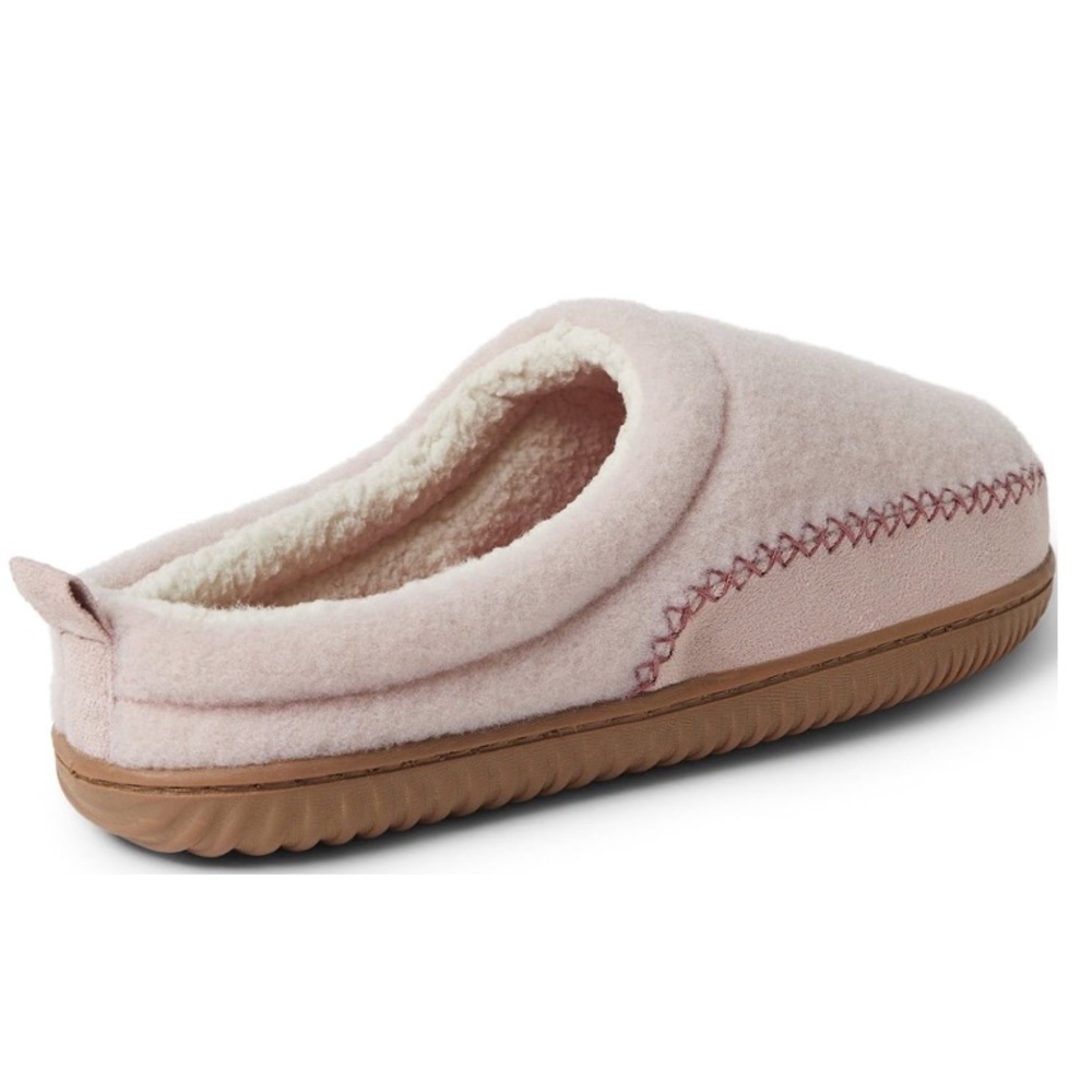 NWT Dearfoams Cozy Comfort Women's Mixed Material Clog Slippers
